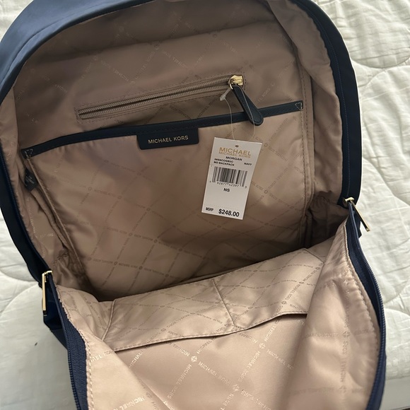 michael kors morgan md backpack navy blue - Picture 2 of 5
